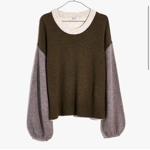 Madewell colorblock sweater